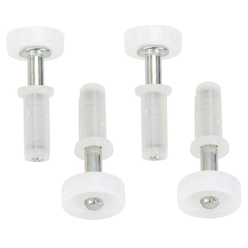 Harrier Hardware Spring-Loaded Bi-Fold Door Top Roller Guide Wheel, 4-Pack - Image 1